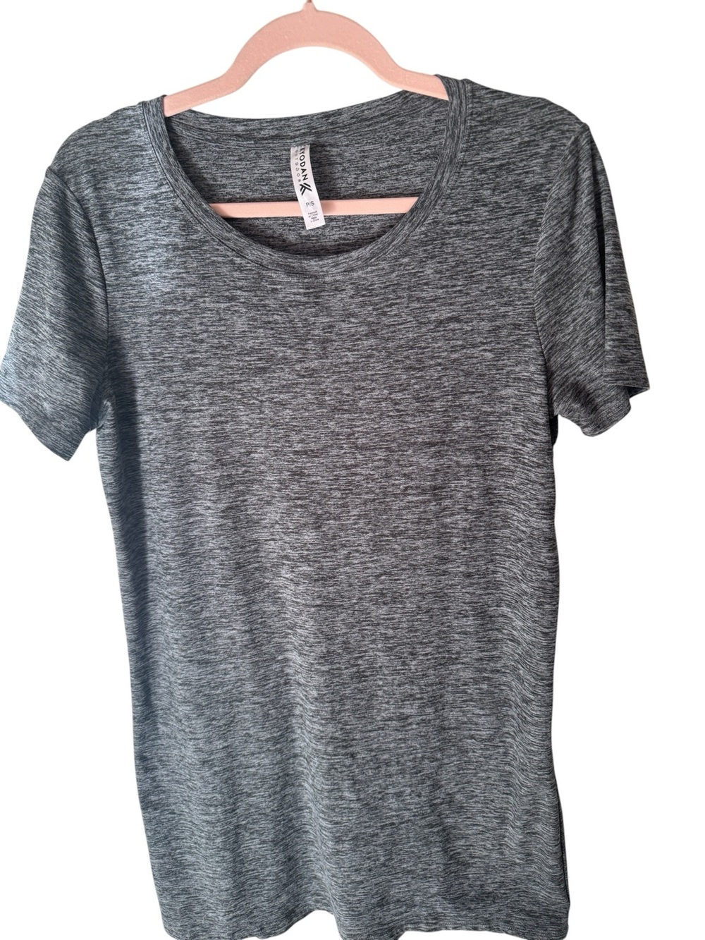 Kyodan Heathered Gray Short Sleeve Outdoor Knit Sports Dress